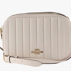 COACH metallic pebbled leather jes crossbody